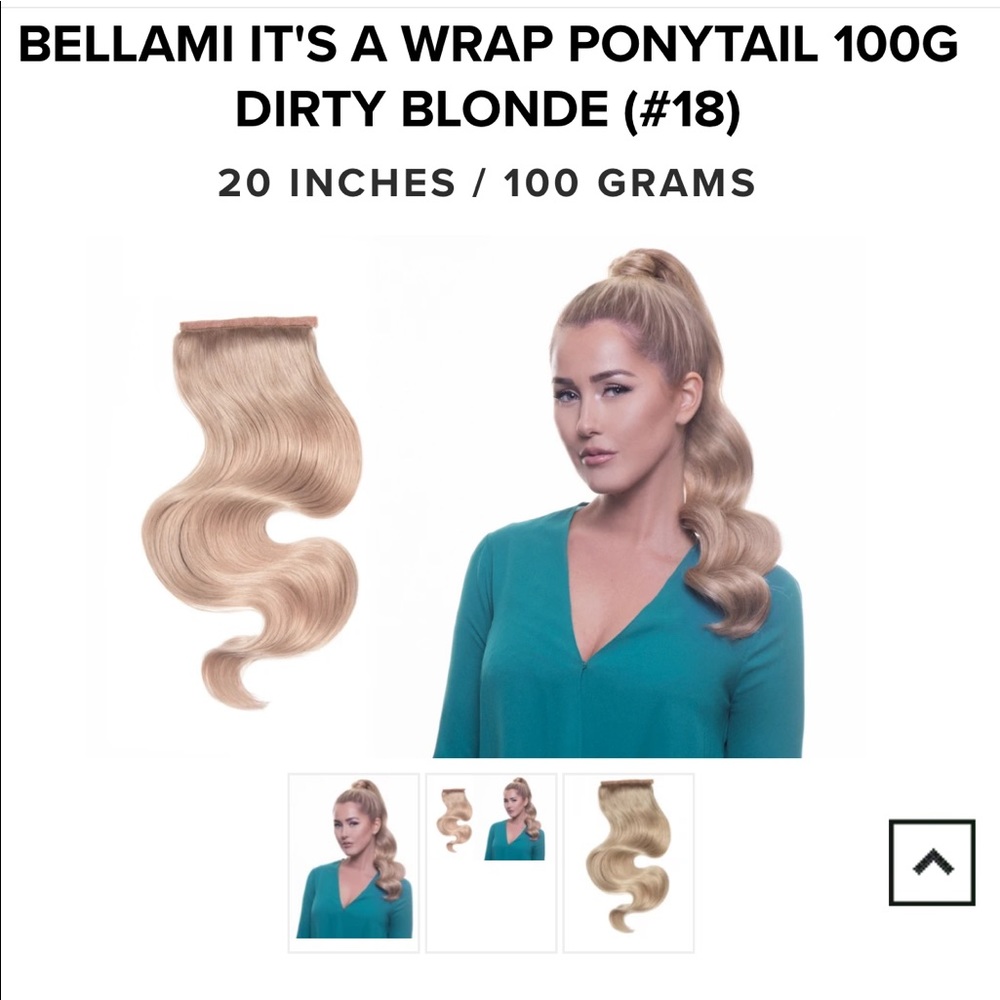 Bellami human hair wrap ponytail 180gram.